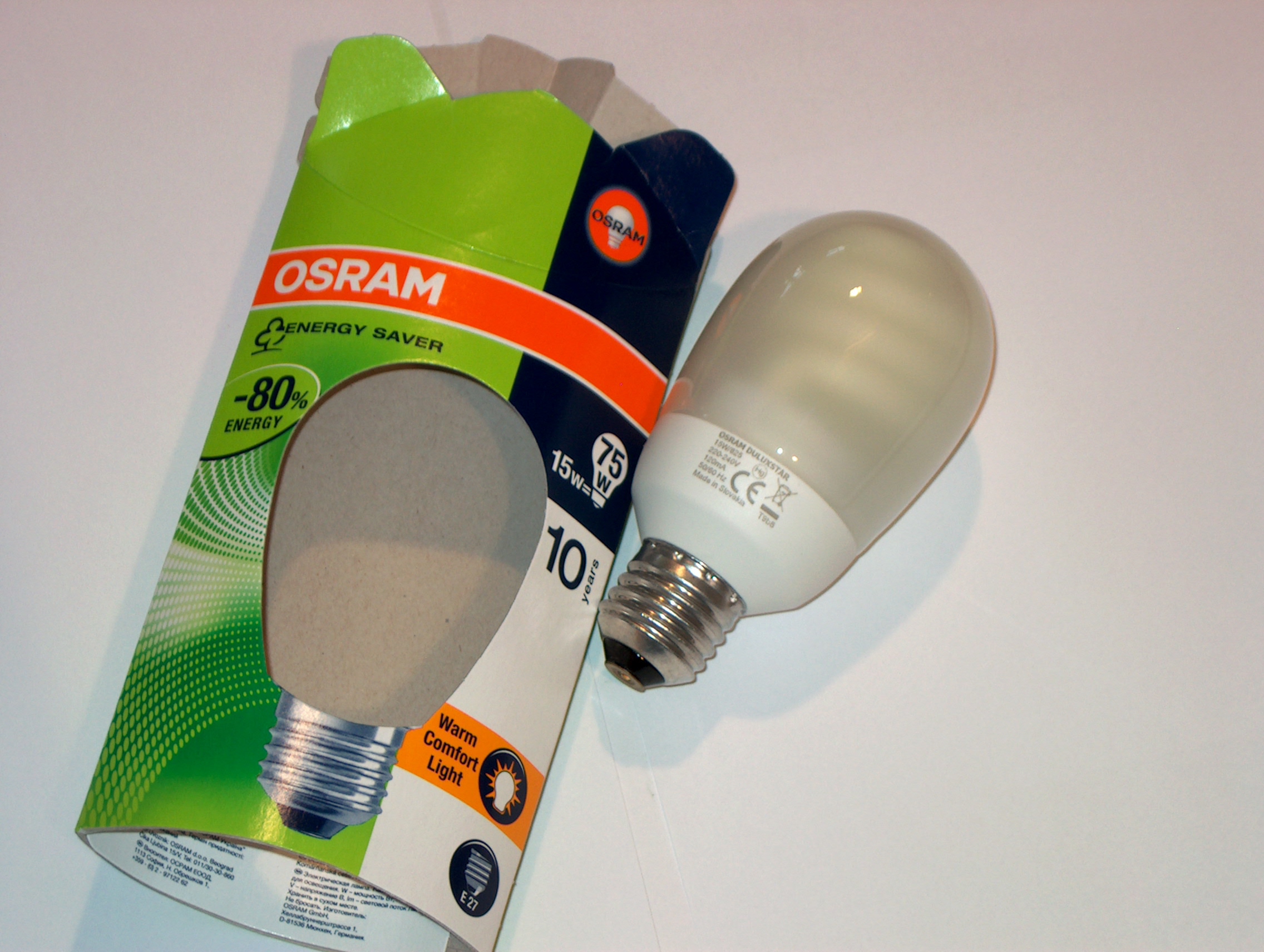 15W E27 Osram Miniball